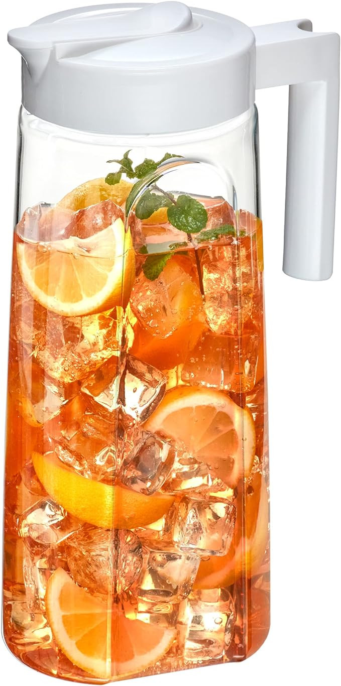 Amazing Abby - Slim - Tritan Pitcher (64 oz), Unbreakable Plastic Water Pitcher with Lid, BPA-Fre... | Amazon (US)