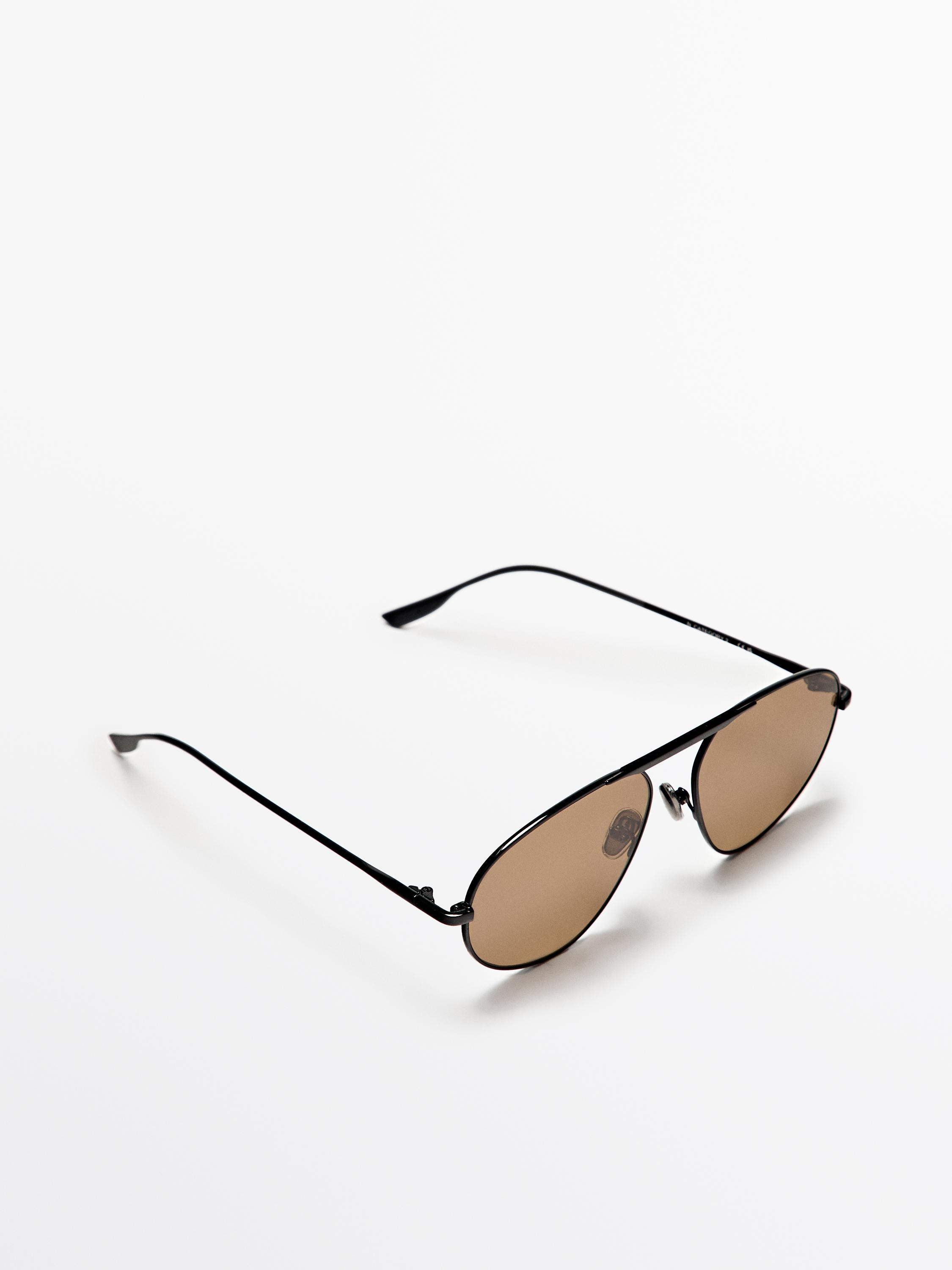 Metal aviator sunglasses | Massimo Dutti UK