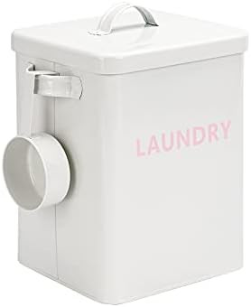Baffect Laundry Powder Storage Tin with Scoop,6.6lbs Metal Laundry Detergent Canister Washing Pow... | Amazon (US)
