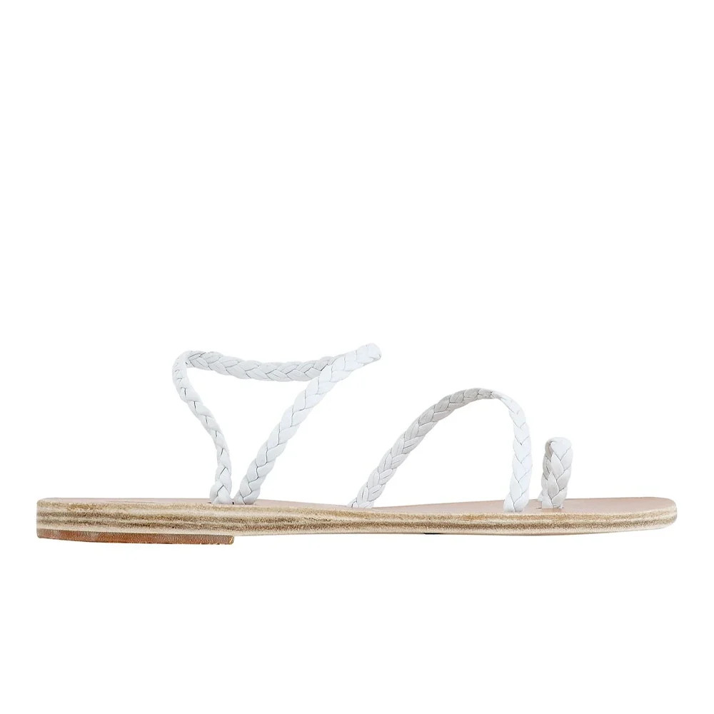 Eleftheria Leather White | Ancient Greek Sandals