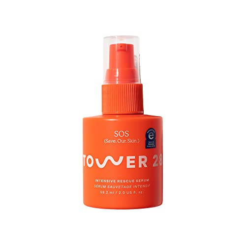 Tower 28 SOS Intensive Rescue Serum for Sensitive Skin, Hypochlorous Acid Skin Care, Helps Reduce Face Redness, Safe for All Skin Types, 2 FL Oz | Amazon (US)