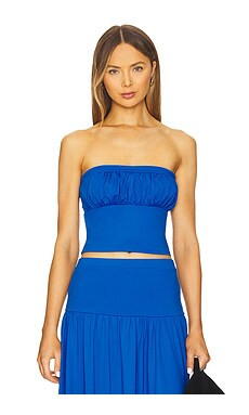 Susana Monaco Tube Gathered Top in Santorini from Revolve.com | Revolve Clothing (Global)