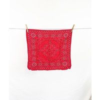 Vintage Color Fast Cotton Red Bandana Kerchief | Etsy (US)