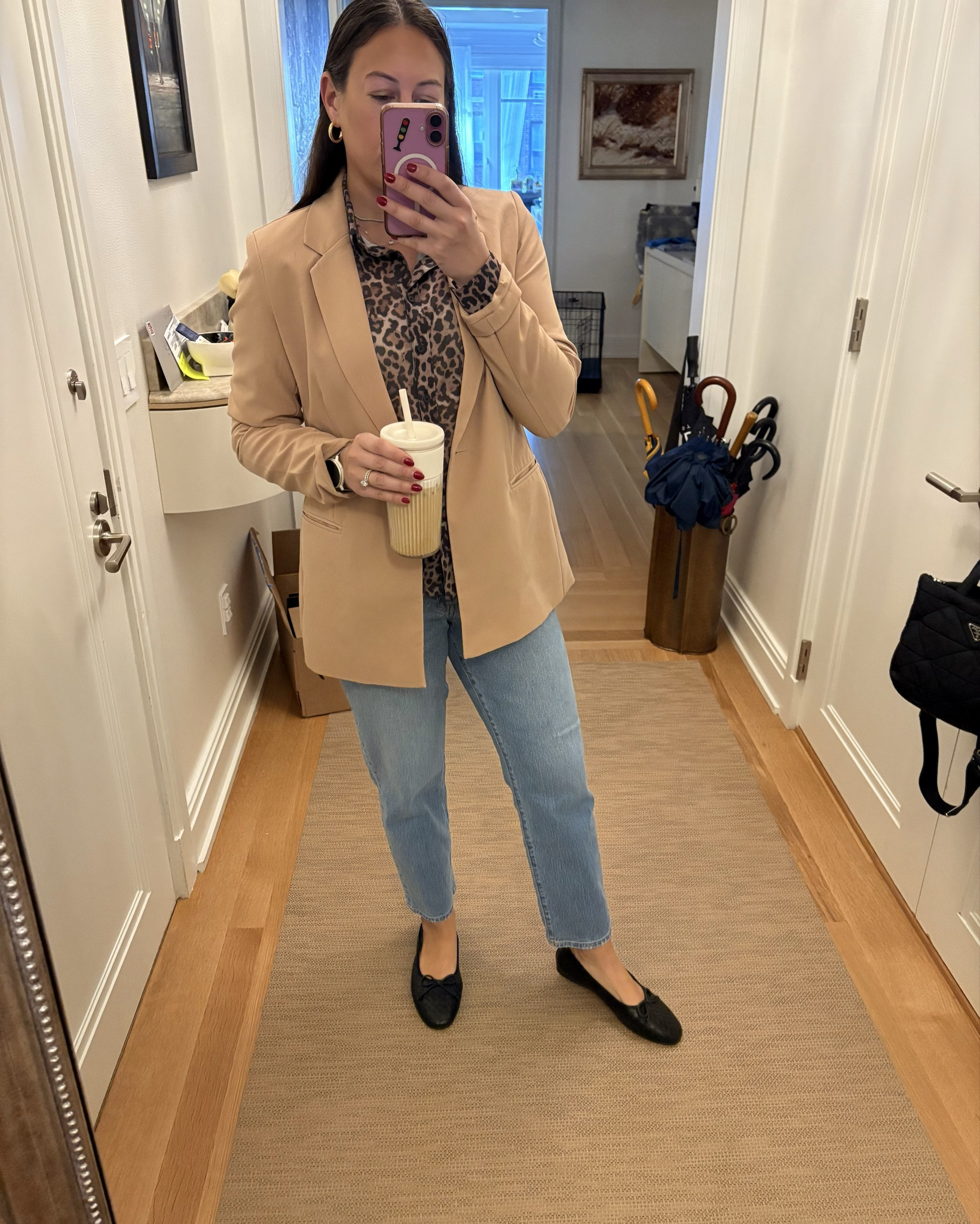 Finally we can dress for the fall weather!! 
Blazer - medium. Have had for years. Great quality staple at an affordable price. 
Jeans are my go to and TTS
Shoes - just got the black but also have in tan. Super comfortable look for less. TTS. 
Shirt is a recent buy that is super versatile. Wearing a large. 

Amazon fashion / Amazon find / ballet flats / blazer / office / work outfit / casual / date night / woven / cheetah 

#LTKSaleAlert #LTKStyleTip #LTKFindsUnder50