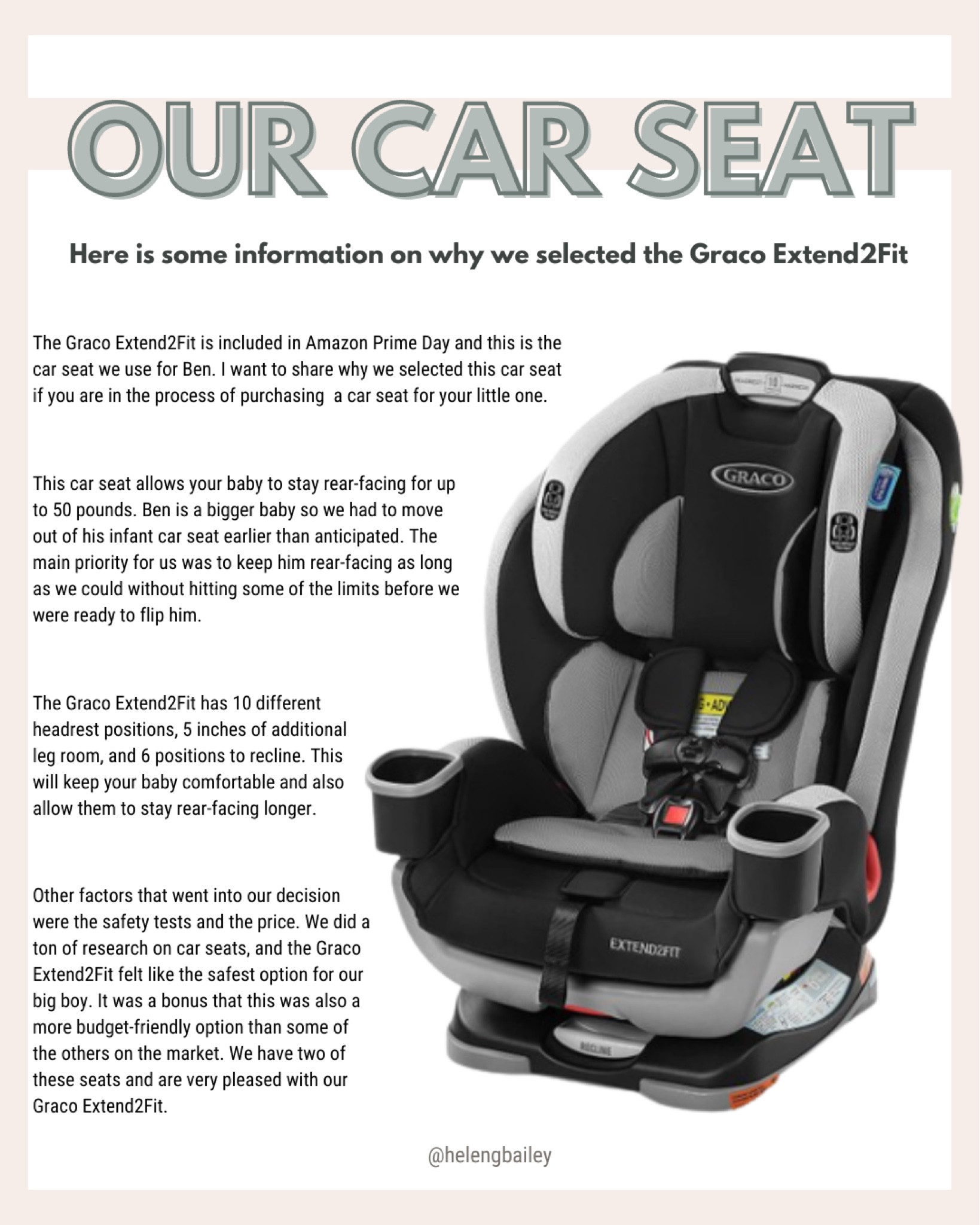 We absolutely love our car seat for a toddler. It holds up to 50 pounds rear facing since we have a large son we loved this feature, so we could keep him rear facing longer

#LTKxPrimeDay #LTKFind #LTKbaby