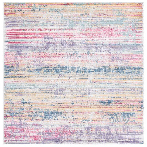 Clerkin Abstract Aqua/Pink Area Rug | Wayfair North America