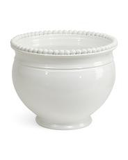 Handmade In Italy 12.75x16in Dot Edge Ceramic Planter | TJ Maxx