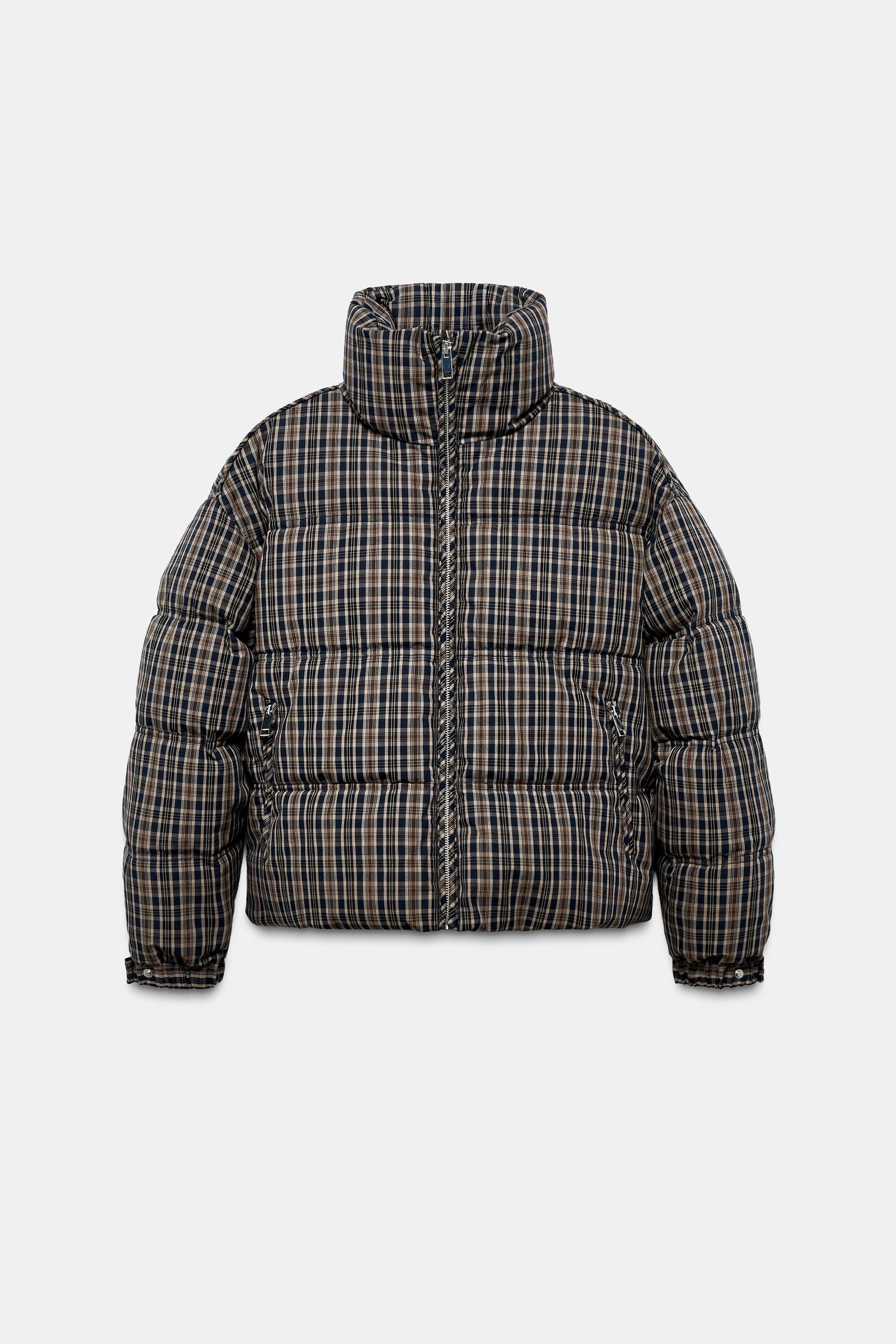 PLAID PUFFER ANORAK | Zara US