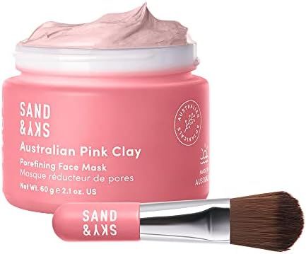 Amazon.com : Sand & Sky Australian Pink Clay Porefining Mask for Blackheads, Enlarged Pores and P... | Amazon (US)