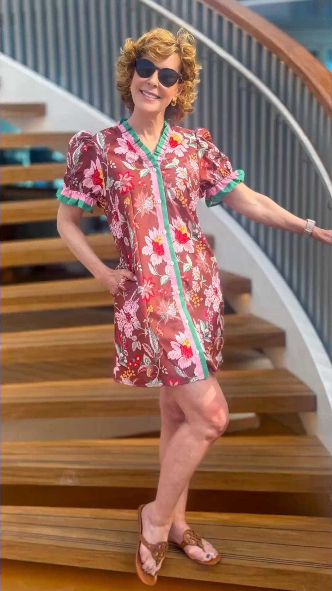 Everyone on the ship kept asking if this was a FarmRio dress! Nope! It's Amazon.This floral mini dress is such an easy, pretty throw-on piece for summer, with a flattering V-neckline, soft ruffles, and cute puff sleeves. The lightweight fabric and relaxed shift fit keep it comfortable (and yes, it has pockets!). Comes in 6 prints, sizes XS–XL.

#LTKTravel #LTKootd #LTKSeasonal