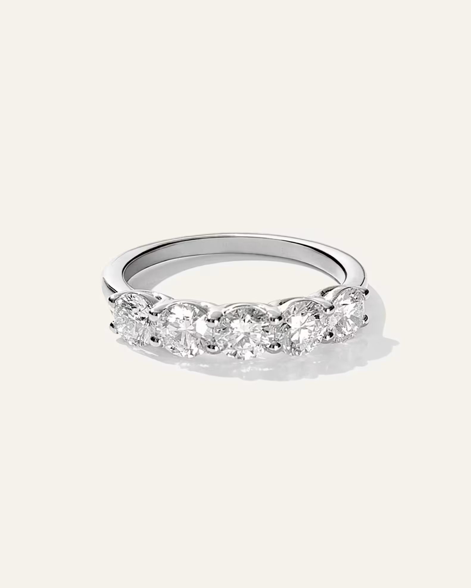 Lab Grown Diamond Five stone Band in Yellow Gold | Quince