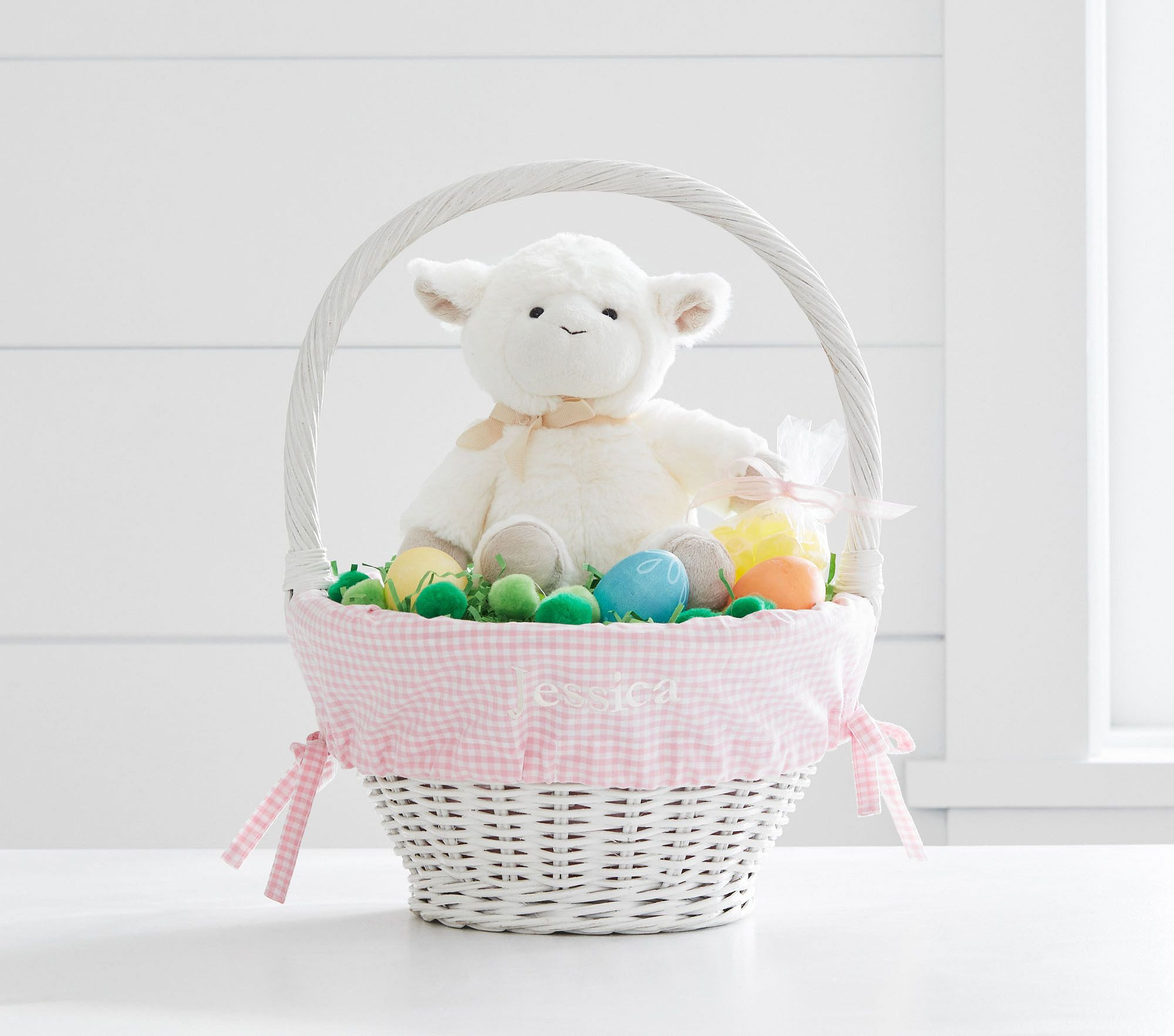 Gingham Easter Basket Liners | Pottery Barn Kids