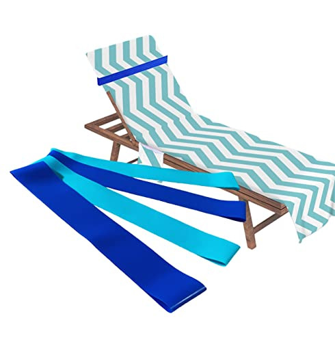 4 Pack Towel Bands, Towel Bands for Beach Chair, Rubber Towel Clips for Pool Chair, Must Haves Be... | Amazon (US)