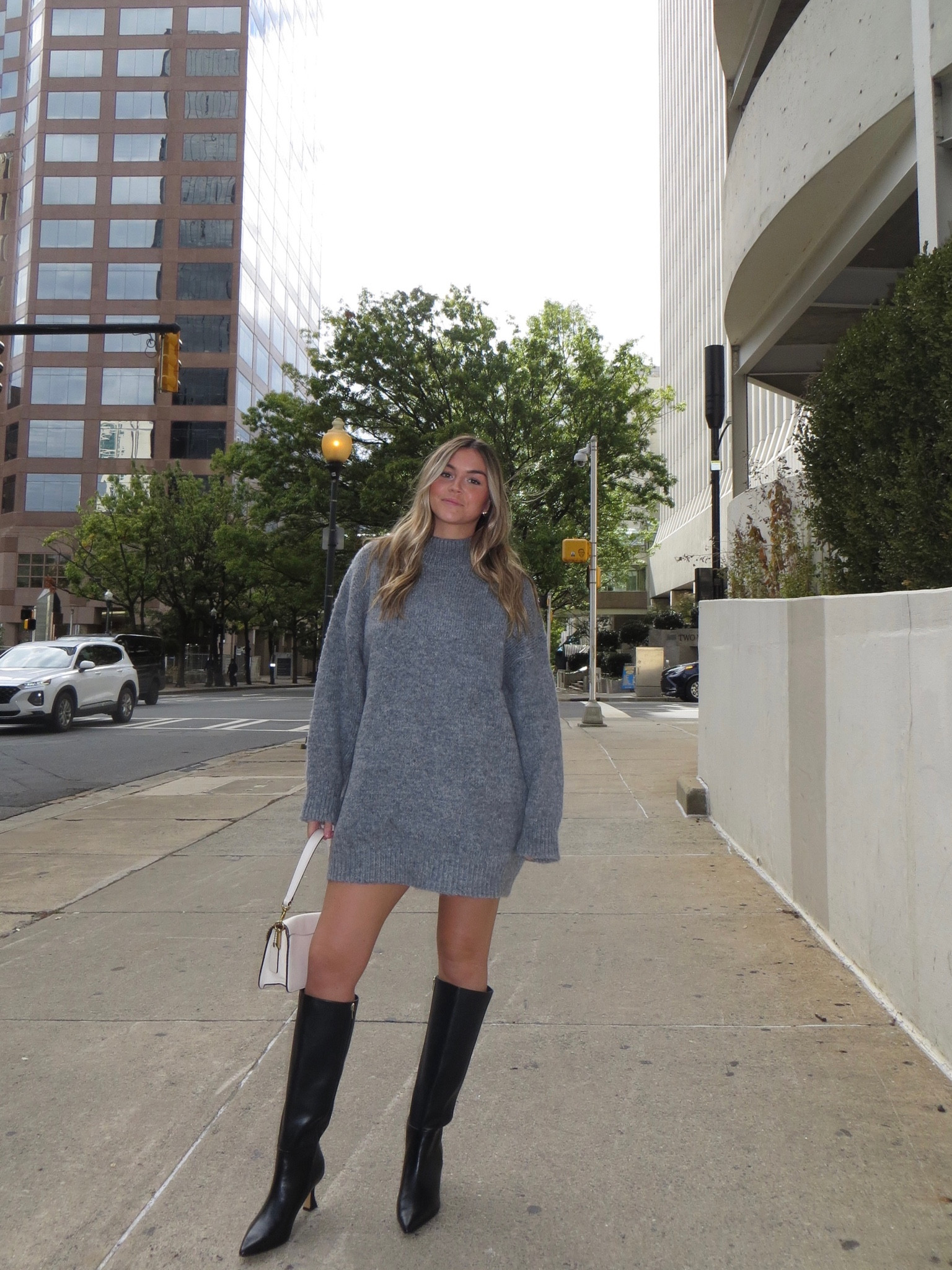 Fall outfit inspiration
Knee high boots outfit 
Boots: Abercrombie 90s Knee High Boot (sold out) 

#LTKshoecrush #LTKitbag #LTKstyletip