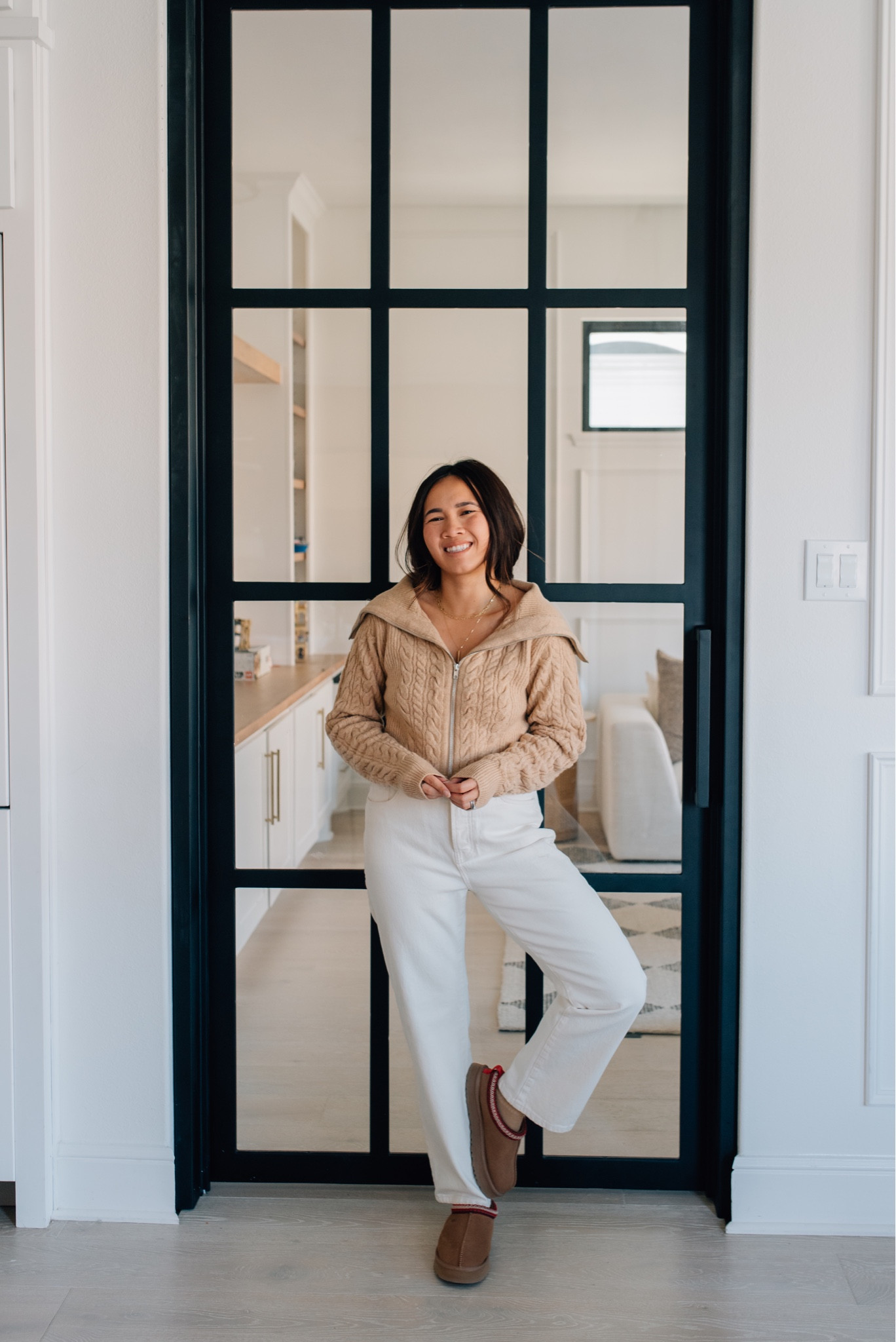 Zip up cardigan is soft and I love the shoulder details @walmart @walmartfashion #Walmart #WalmartPartner 

#LTKfindsunder50