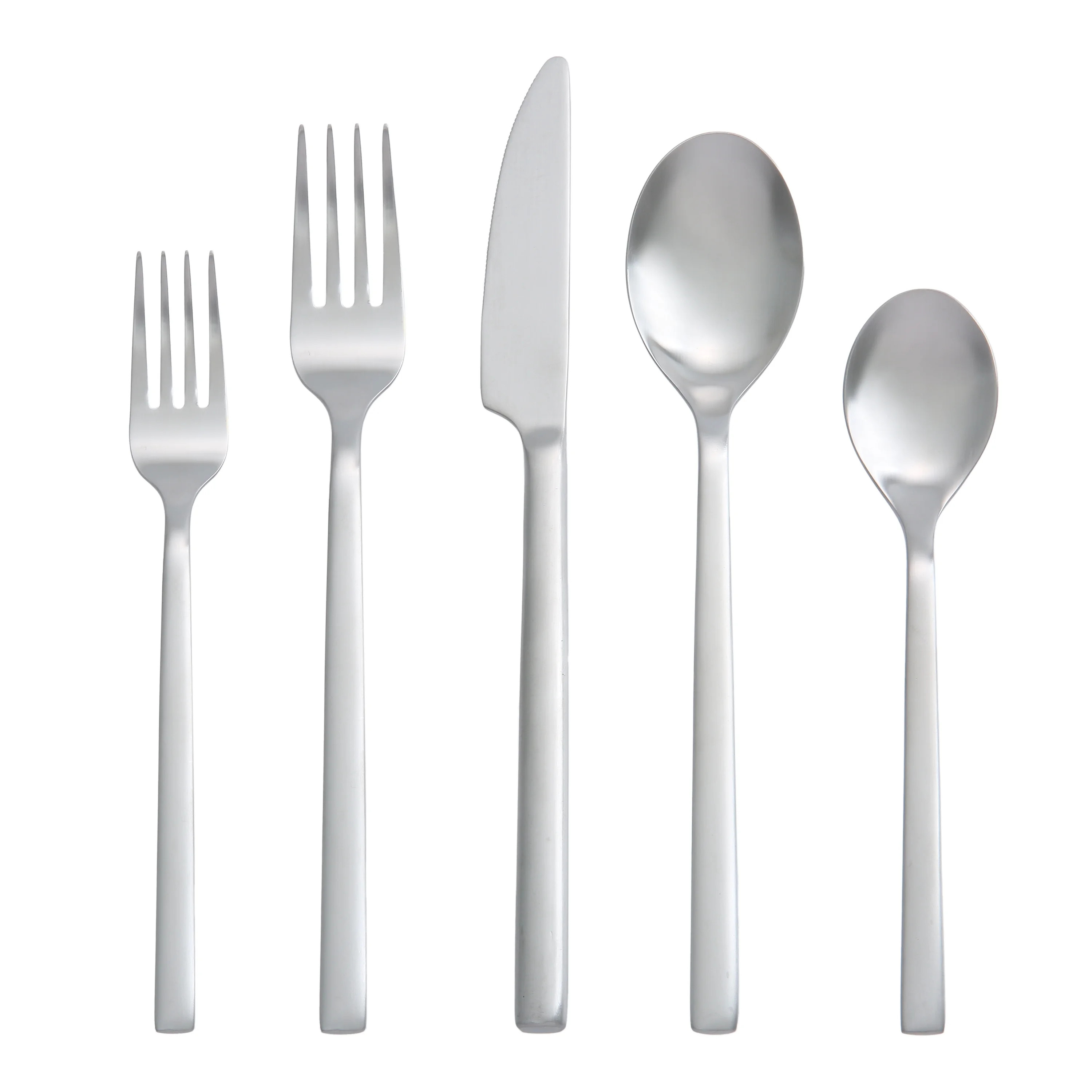 Better Homes & Gardens Holden Flatware Set with Black Handles Service ( 20 Piece) | Walmart (US)