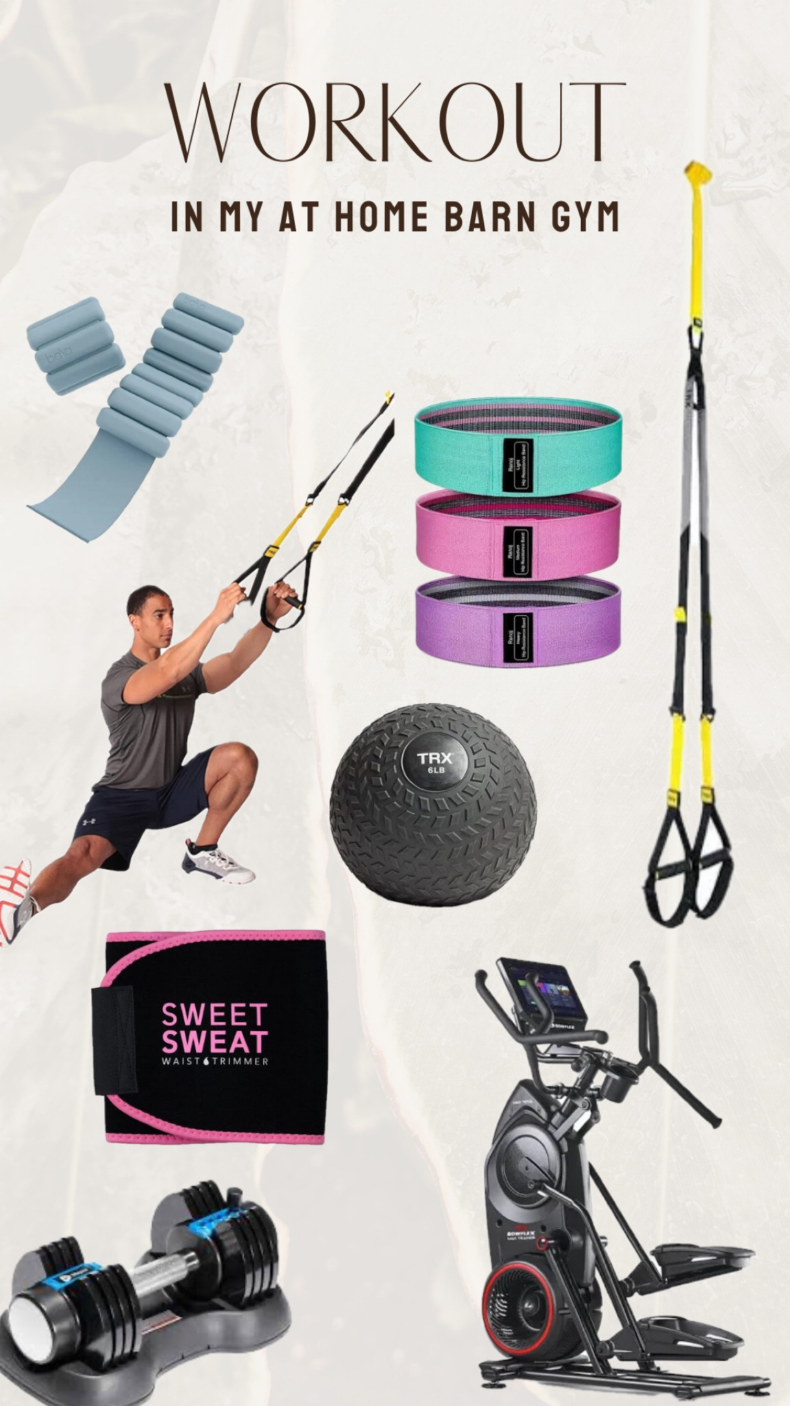 Highly recommend TRX bands! Can go right in your garage! I use these in my barn!

#LTKfitness #LTKhome