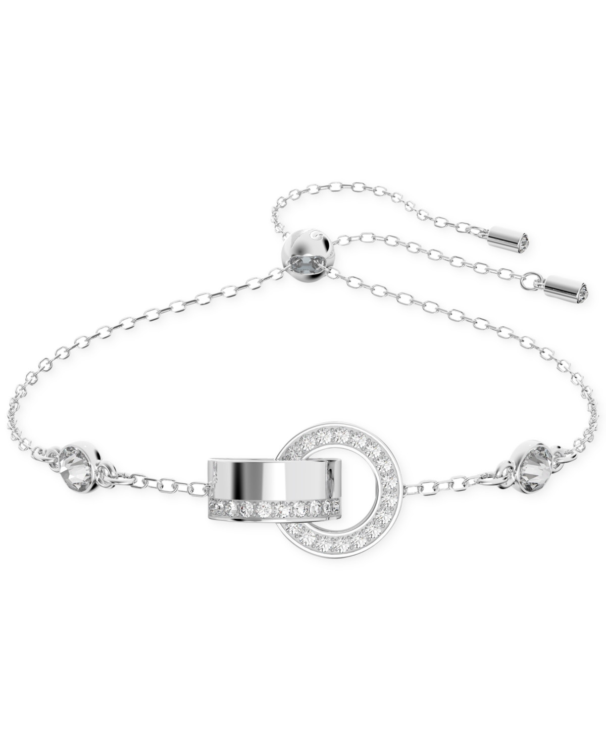 Swarovski Women's Hollow Rhodium Plated Bracelet | Macys (US)