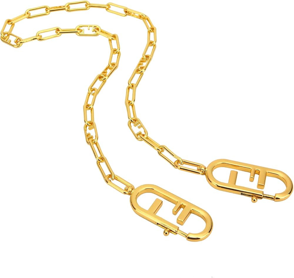 Hualibao 30.3" DIY Alloy Chain Strap Handbag Chains Accessories Purse Straps Shoulder Cross Body ... | Amazon (US)