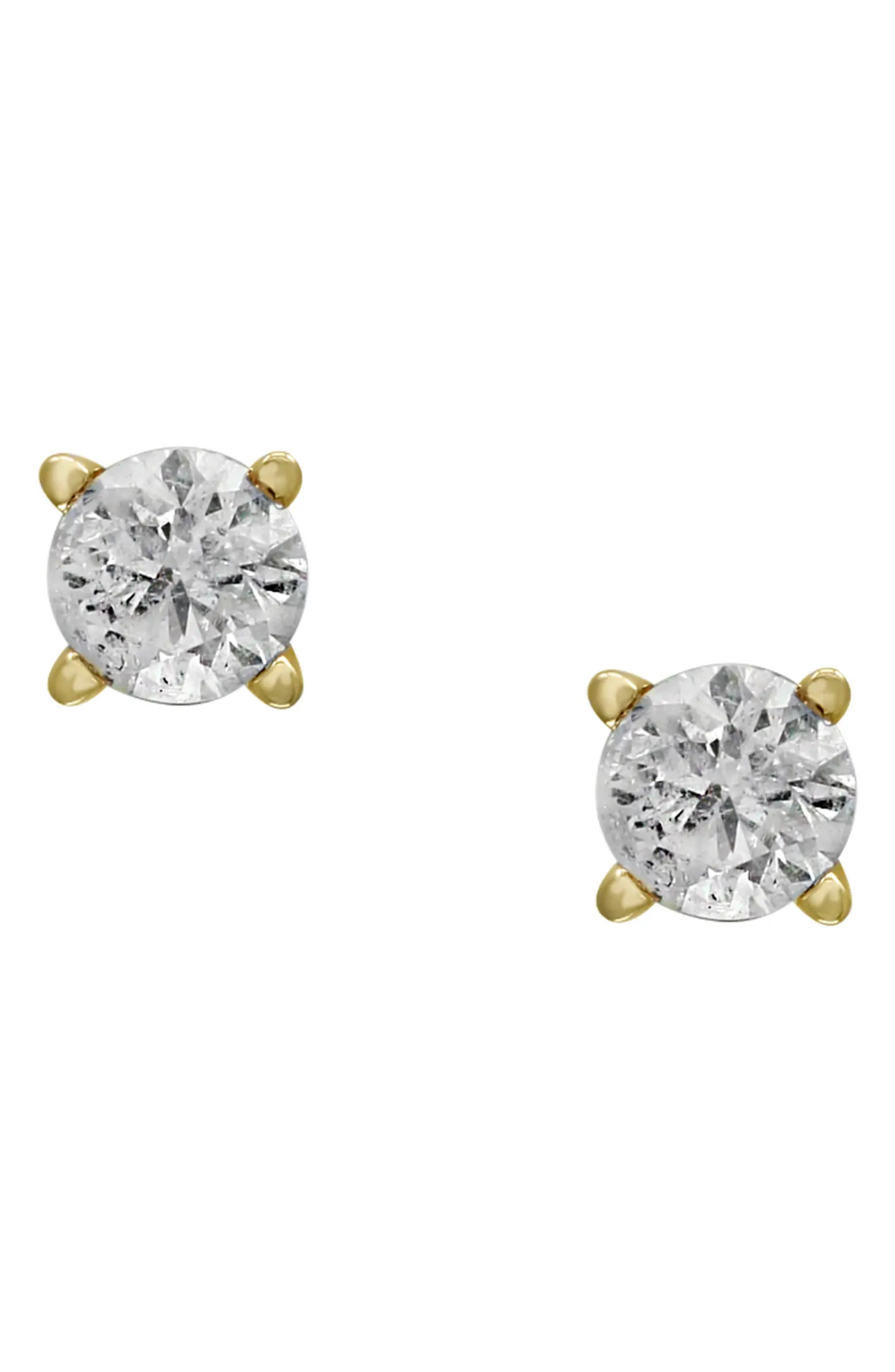 EFFY 14K White Gold Round Diamond Stud Earrings - 0.25 ctw. | Nordstromrack | Nordstrom Rack