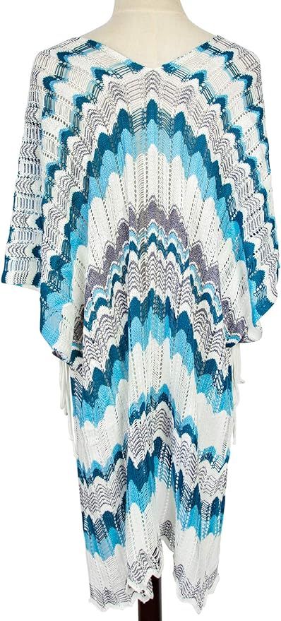 Chalier Womens Tassel Chiffon Swimwear Bikini Swim Beachwear Swimsuit Cover Ups for Women | Amazon (US)