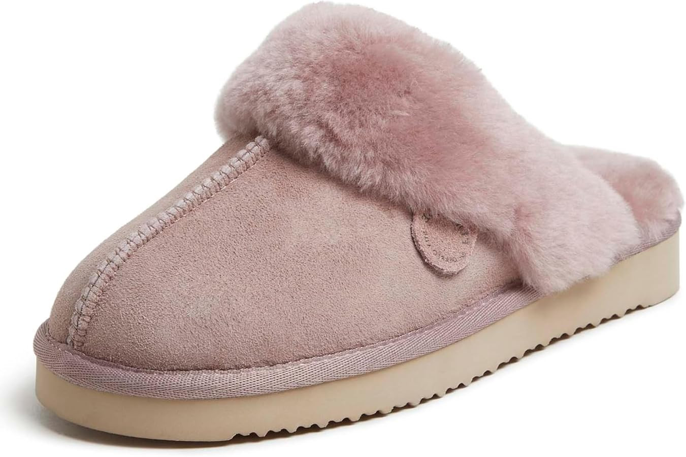 Fireside by Dearfoams Women's Fireside Sydney Shearling Fur Indoor/Outdoor Scuff Slipper With Wid... | Amazon (US)