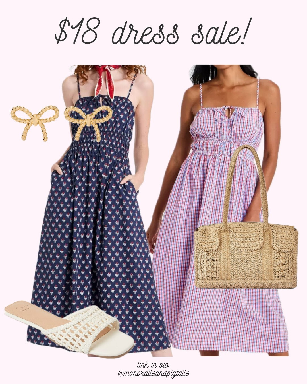 these $18 target dresses are even cuter in person!! perfect for Fourth of July or just throwing on and looking put together! also bump friendly!! everything pictured is under $30 on sale right now

#LTKSaleAlert #LTKBump #LTKgrwm