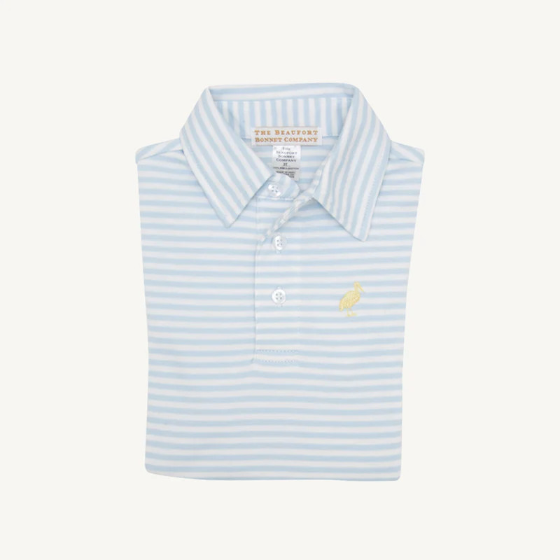 Buckhead Blue Stripe with Seaside Sunny Yellow Stork | The Beaufort Bonnet Company