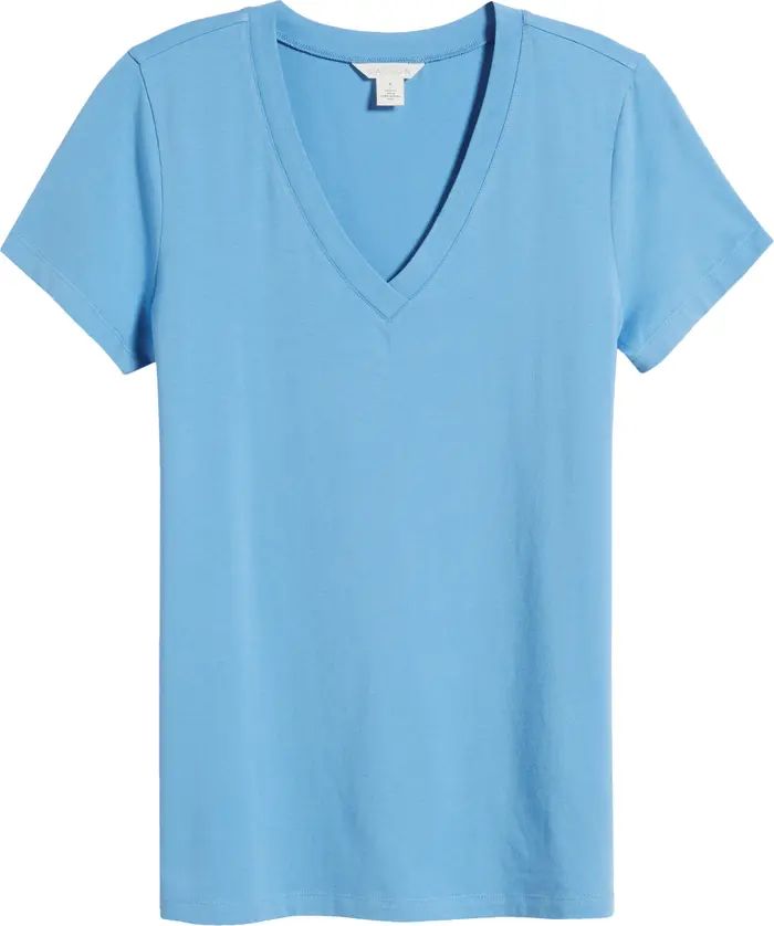 Stretch Cotton Blend V-Neck T-Shirt | Nordstrom