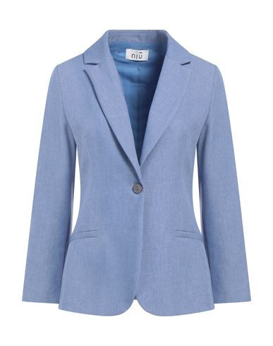 Niū Woman Blazer Light blue Size L Polyester | YOOX (US)