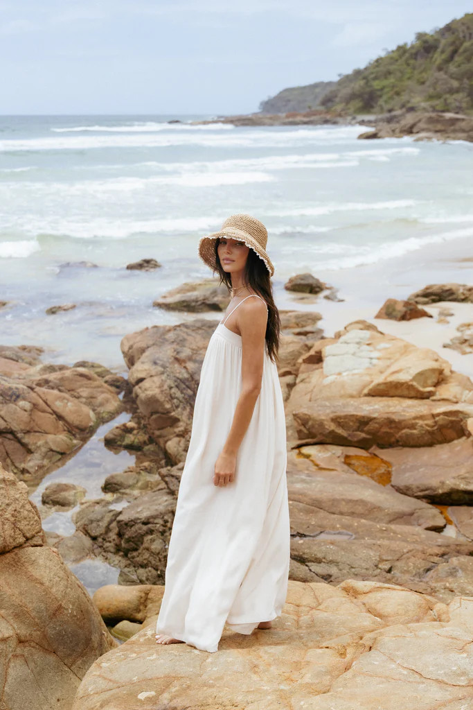 Abegail Flowy Jumpsuit - Cream | Petal & Pup (US)