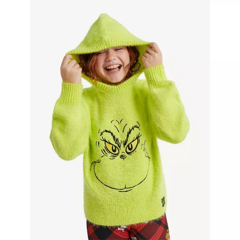 Kids 2024 grinch hoodie