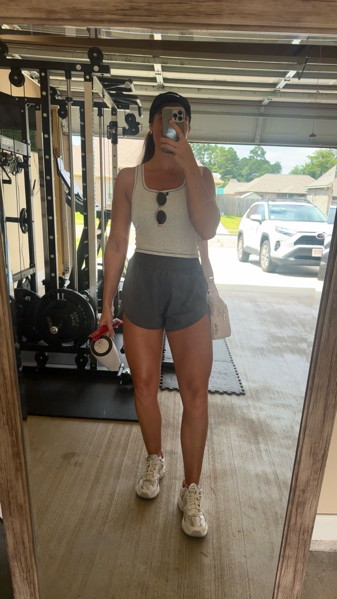 Love these tanks from Amazon! They have built in bra! Also liked my shorts! I’ve been wearing these shorts and working out in them for 2 years now and they have held up so good! So many color options to choose from! New Balance polka dot shoes are back in stock!