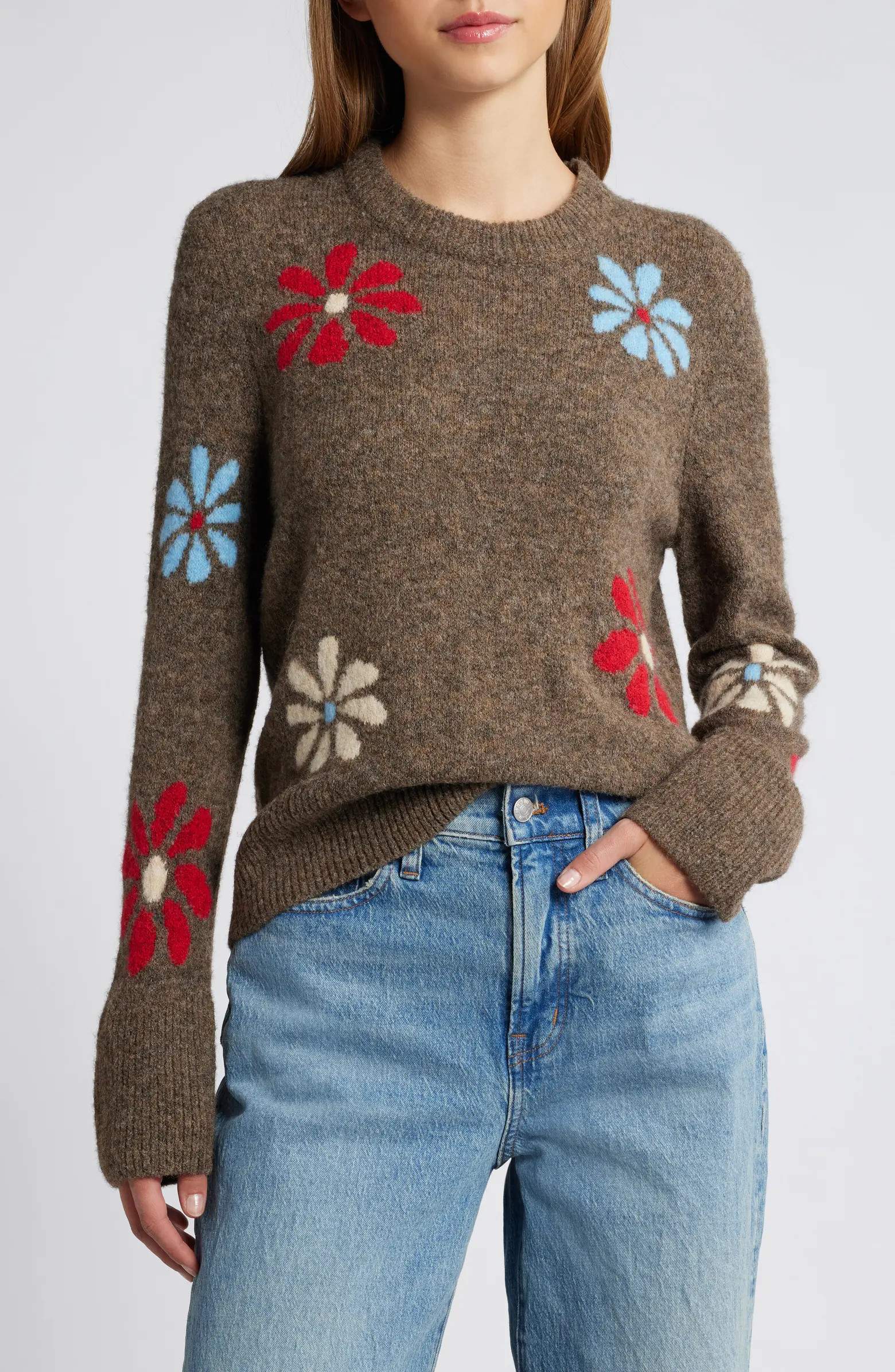Rails Anise Floral Crewneck Sweater | Nordstrom | Nordstrom