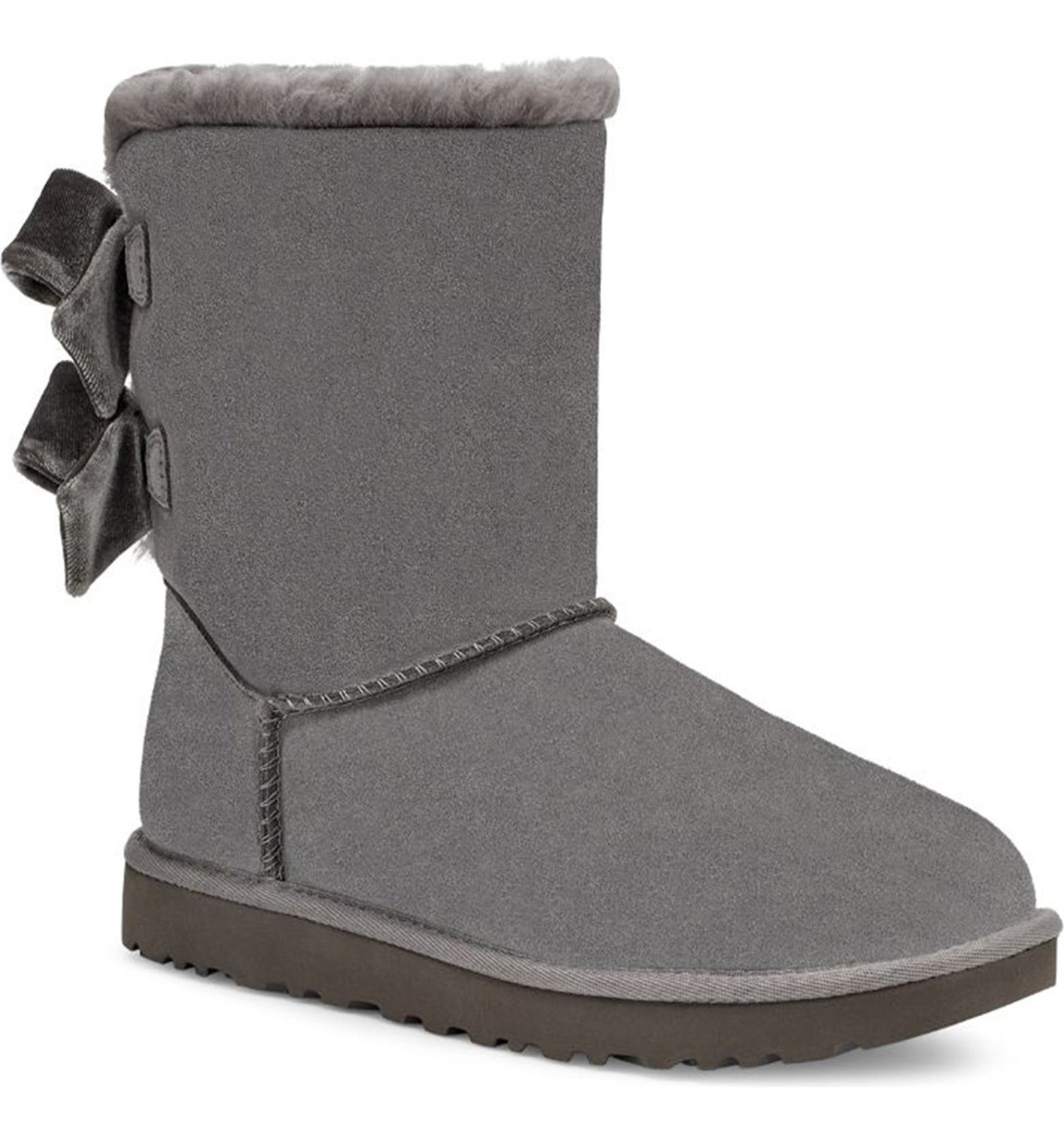 Bailey Bow Velvet Ribbon Boots | Nordstromrack | Nordstrom Rack