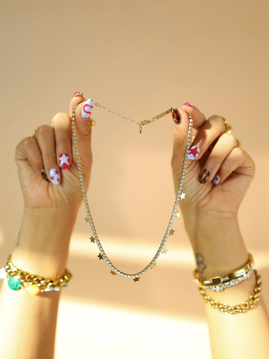 Julietta Star Charm Tennis Necklace | BÉLJOY