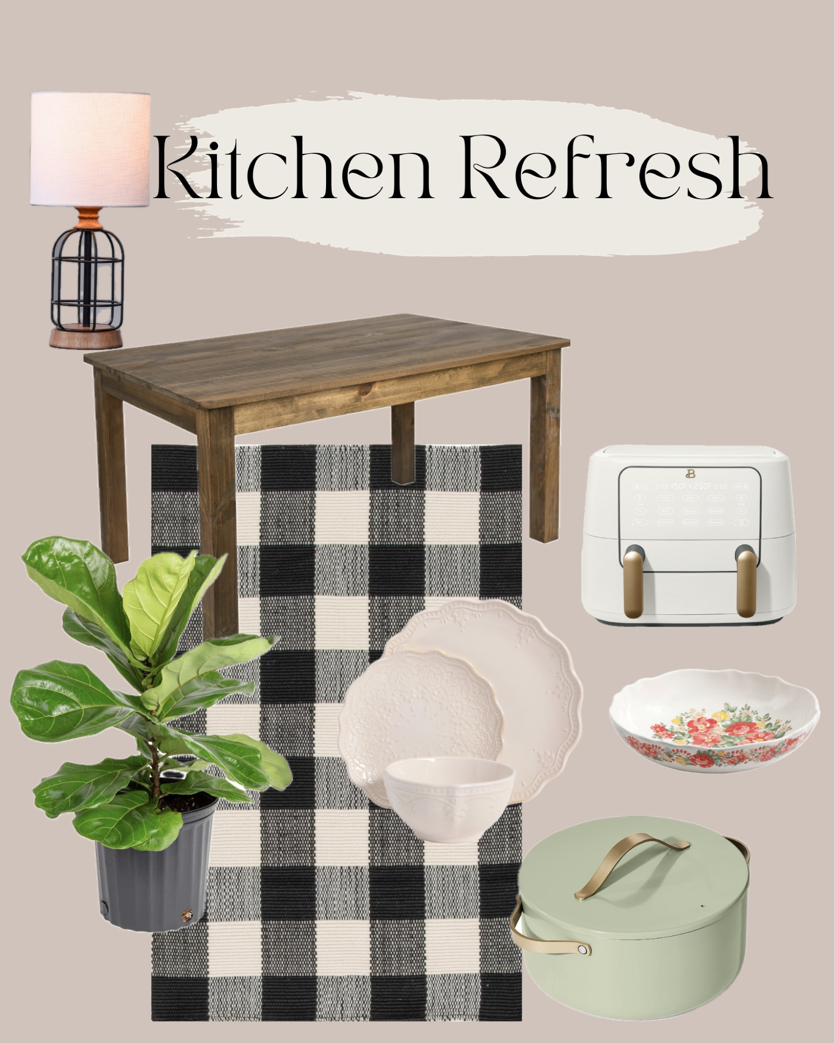 A neutral kitchen refresh! All affordable items found at Wal Mart! 
# kitchen # farmhouse # farmhemian # Walmart finds # budget friendly 

#LTKfamily #LTKhome