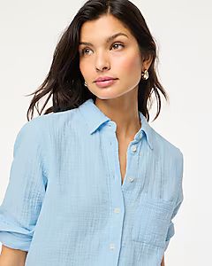 Gauze button-up shirt | J.Crew Factory