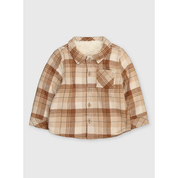 Buy Brown Check Shacket - 12-18 months | Coats and jackets | Tu | Tu Clothing