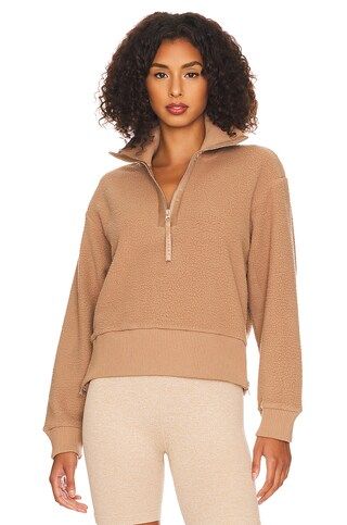 Varley Roselle Half Zip Sweatshirt in Chanterelle from Revolve.com | Revolve Clothing (Global)