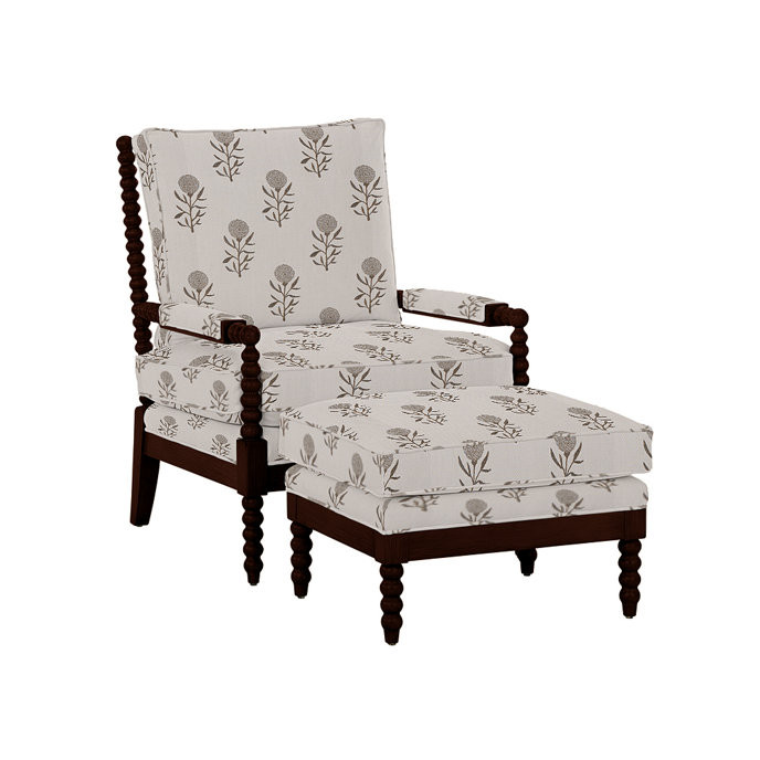 Shiloh Spool Chair and Ottoman | Ballard Designs | Ballard Designs, Inc.