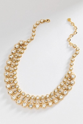 Chunky Layered Crystal Necklace | Anthropologie (US)
