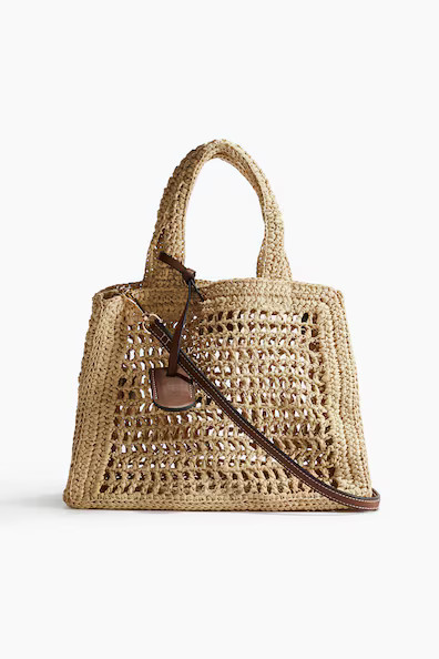 H & M - Straw handbag - Beige | H&M (US + CA)