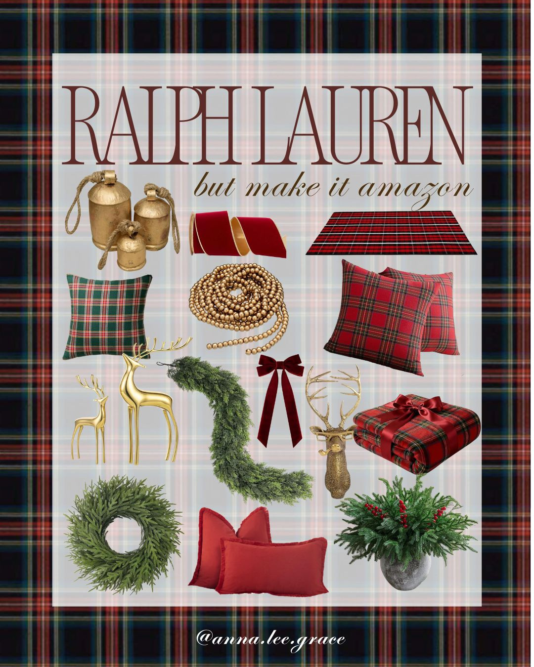 Ralph Lauren but make it Amazon! 

Ralph Lauren inspired, amazon finds, amazon home, Christmas decor, Christmas inspo, red christmas, gold christmas decor, christmas finds 

 #LTKHoliday #LTKSeasonal #LTKHome