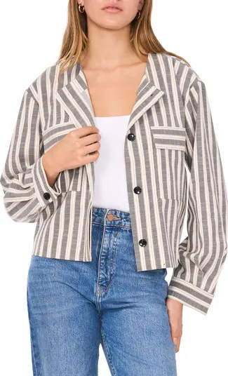 Vince Camuto Stripe Crop Jacket | Nordstromrack | Nordstrom Rack