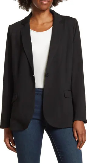 T Tahari One-Button Notched Lapel Shaped Blazer | Nordstromrack | Nordstrom Rack