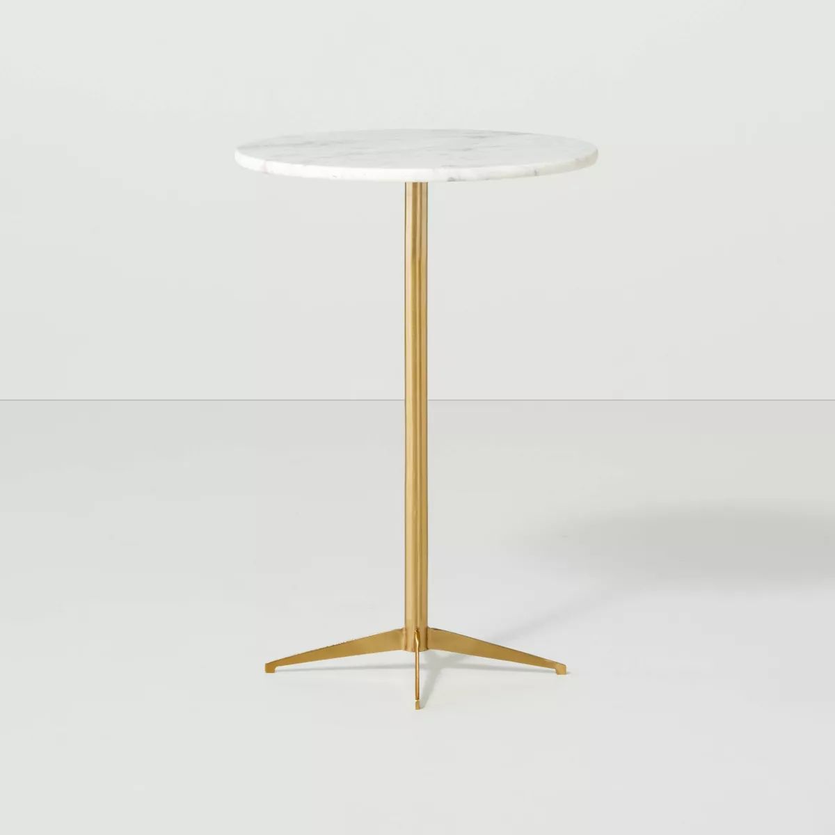 Marble Top Accent Side Table Brass/White - Hearth & Hand™ with Magnolia | Target