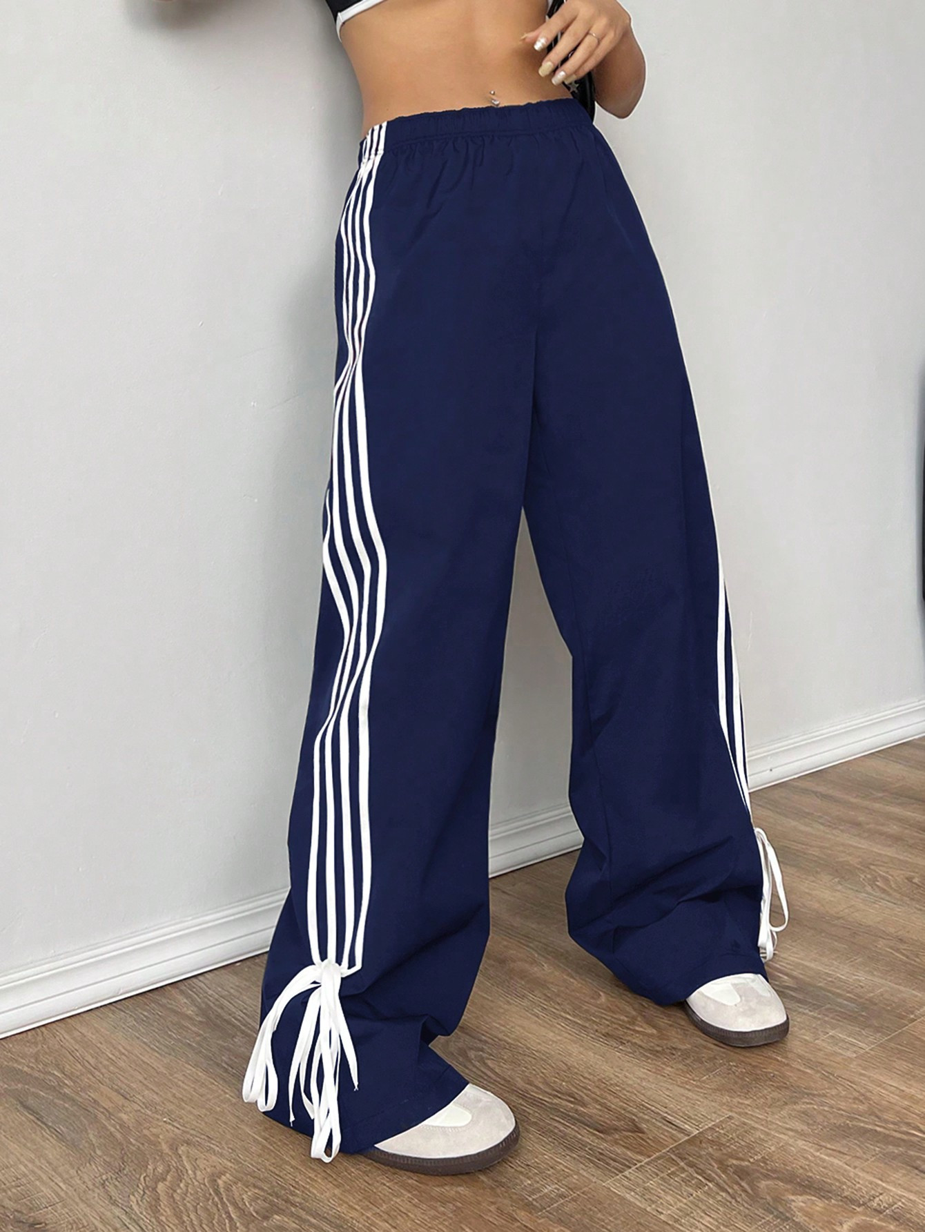 TrendsSHEIN EZwear Women Weave Strap Cargo Pant Workwear Trouser | SHEIN
