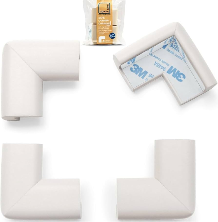 Roving Cove Corner Protector for Baby (4 Large Corners), Hefty-Fit Heavy-Duty Soft Rubber Foam Fu... | Amazon (US)