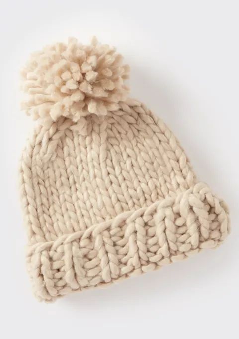 Stone Cozy Knit Pom Pom Beanie | rue21